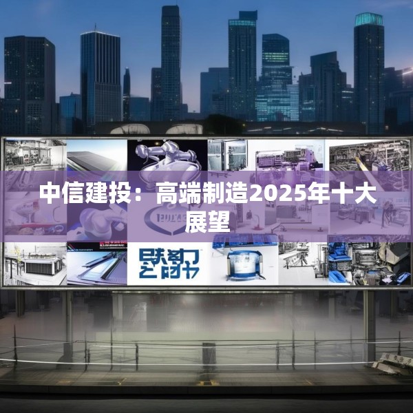 中信建投：高端制造2025年十大展望