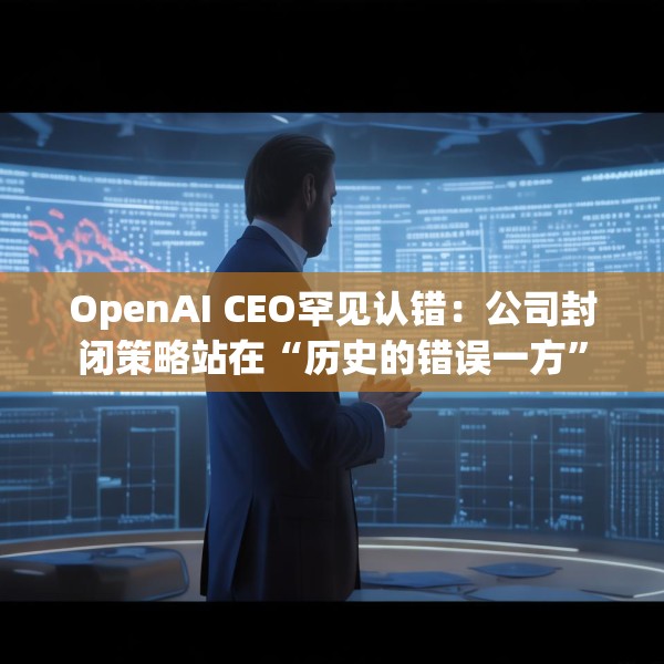 OpenAI CEO罕见认错：公司封闭策略站在“历史的错误一方”