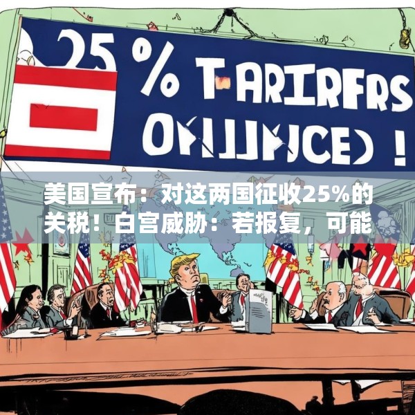 美国宣布：对这两国征收25%的关税！白宫威胁：若报复，可能继续加税