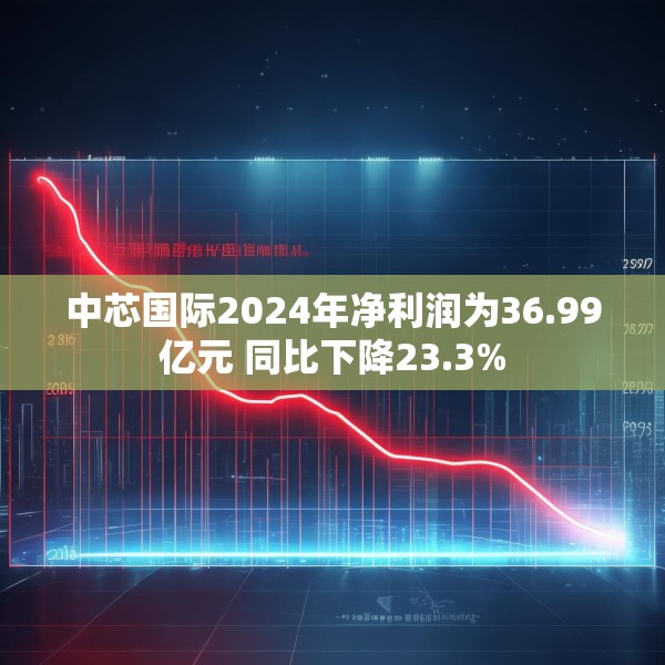 中芯国际2024年净利润为36.99亿元 同比下降23.3%