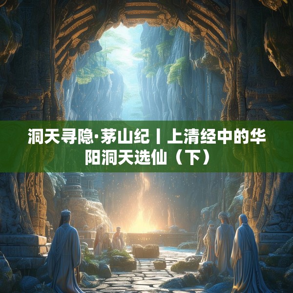 洞天寻隐·茅山纪丨上清经中的华阳洞天选仙（下）