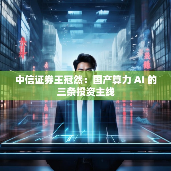 中信证券王冠然：国产算力 AI 的三条投资主线