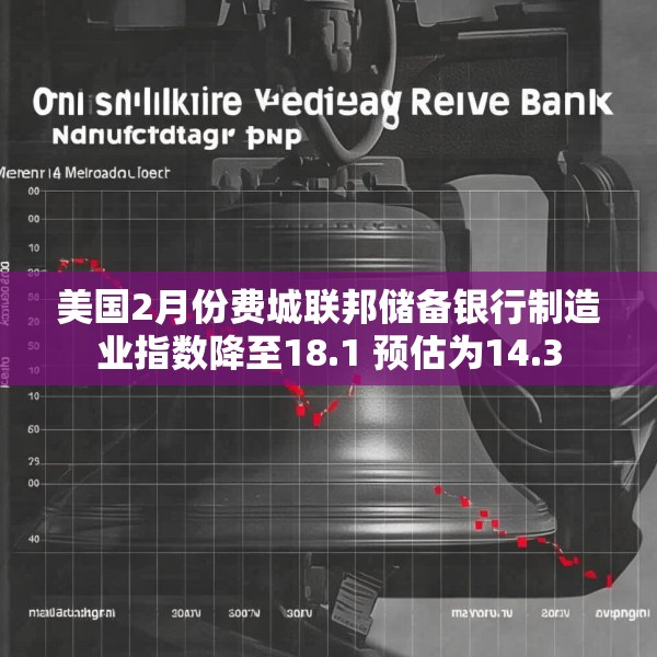 美国2月份费城联邦储备银行制造业指数降至18.1 预估为14.3