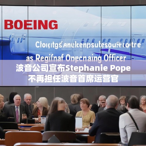 波音公司宣布Stephanie Pope不再担任波音首席运营官