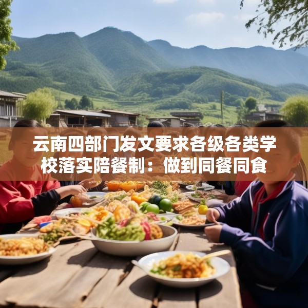 云南四部门发文要求各级各类学校落实陪餐制：做到同餐同食