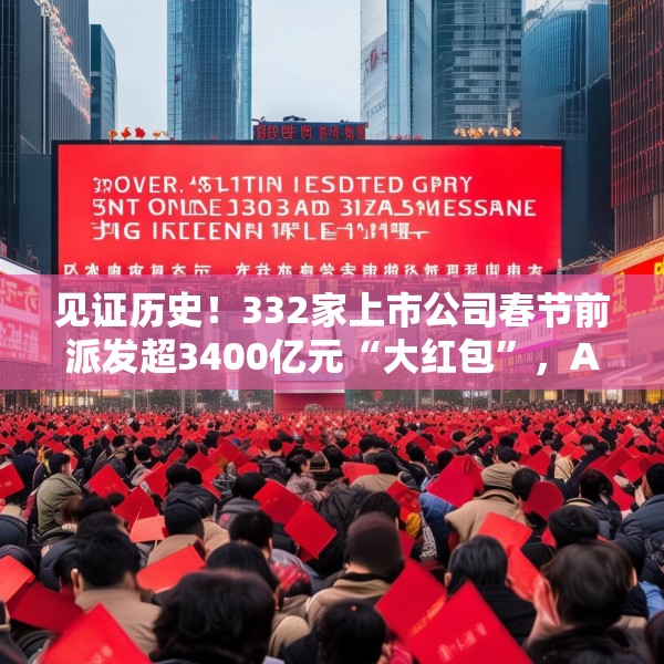 见证历史！332家上市公司春节前派发超3400亿元“大红包”，A股一年多次分红渐成常态