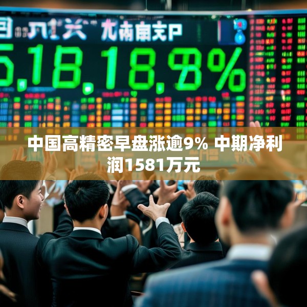 中国高精密早盘涨逾9% 中期净利润1581万元