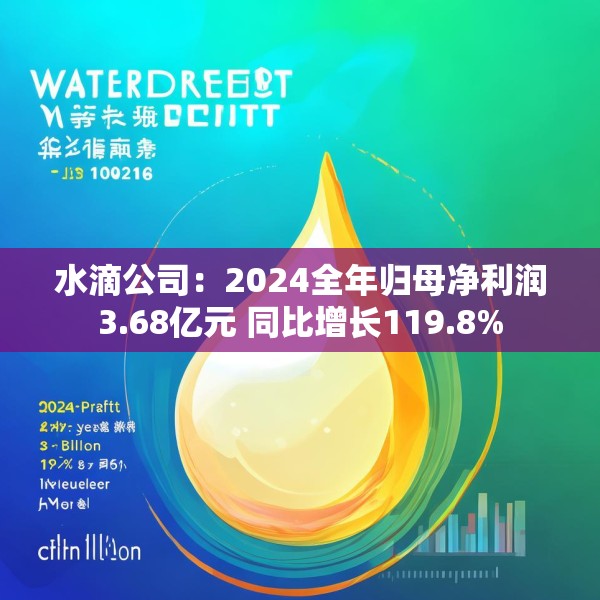 水滴公司：2024全年归母净利润3.68亿元 同比增长119.8%