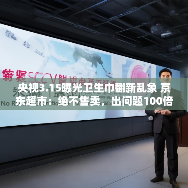 央视3.15曝光卫生巾翻新乱象 京东超市：绝不售卖，出问题100倍赔偿