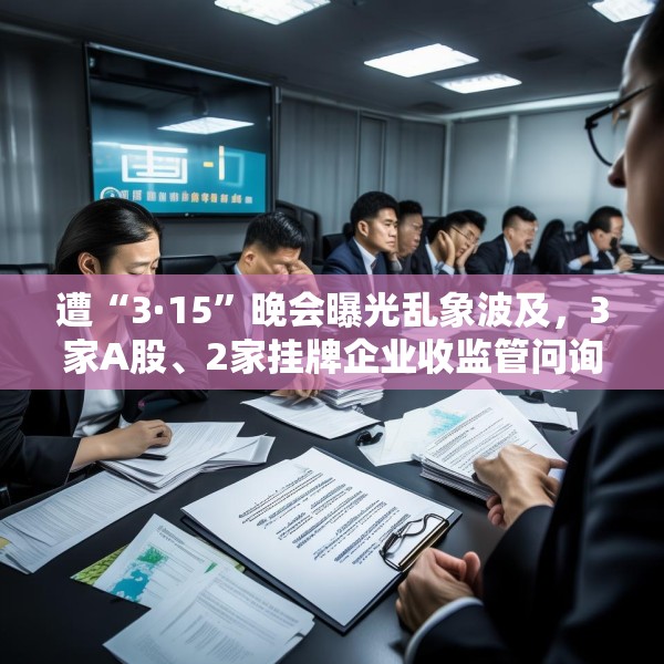 遭“3·15”晚会曝光乱象波及，3家A股、2家挂牌企业收监管问询函